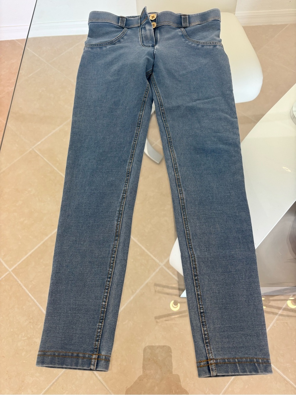 Classic Mid Wash Blue Women’s Slim Jeans XS